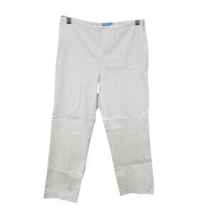 J. Mclaughlin White Side Zip Casual Crop‎ Pants Size 4